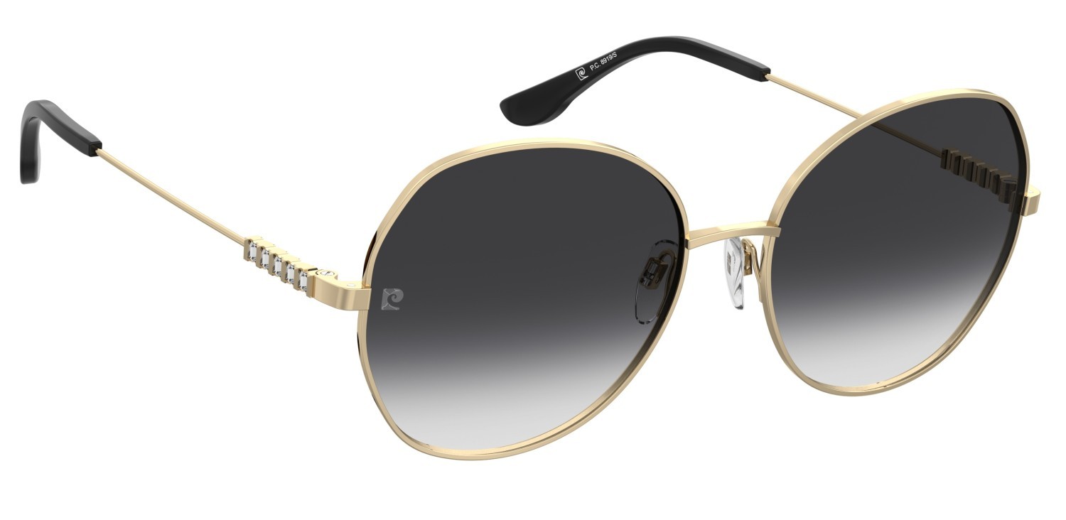 Sunglasses Pierre Cardin P.c. 8919/S 207687 RHL 9O color gold black_ shape cat eye lenses dark grey shaded