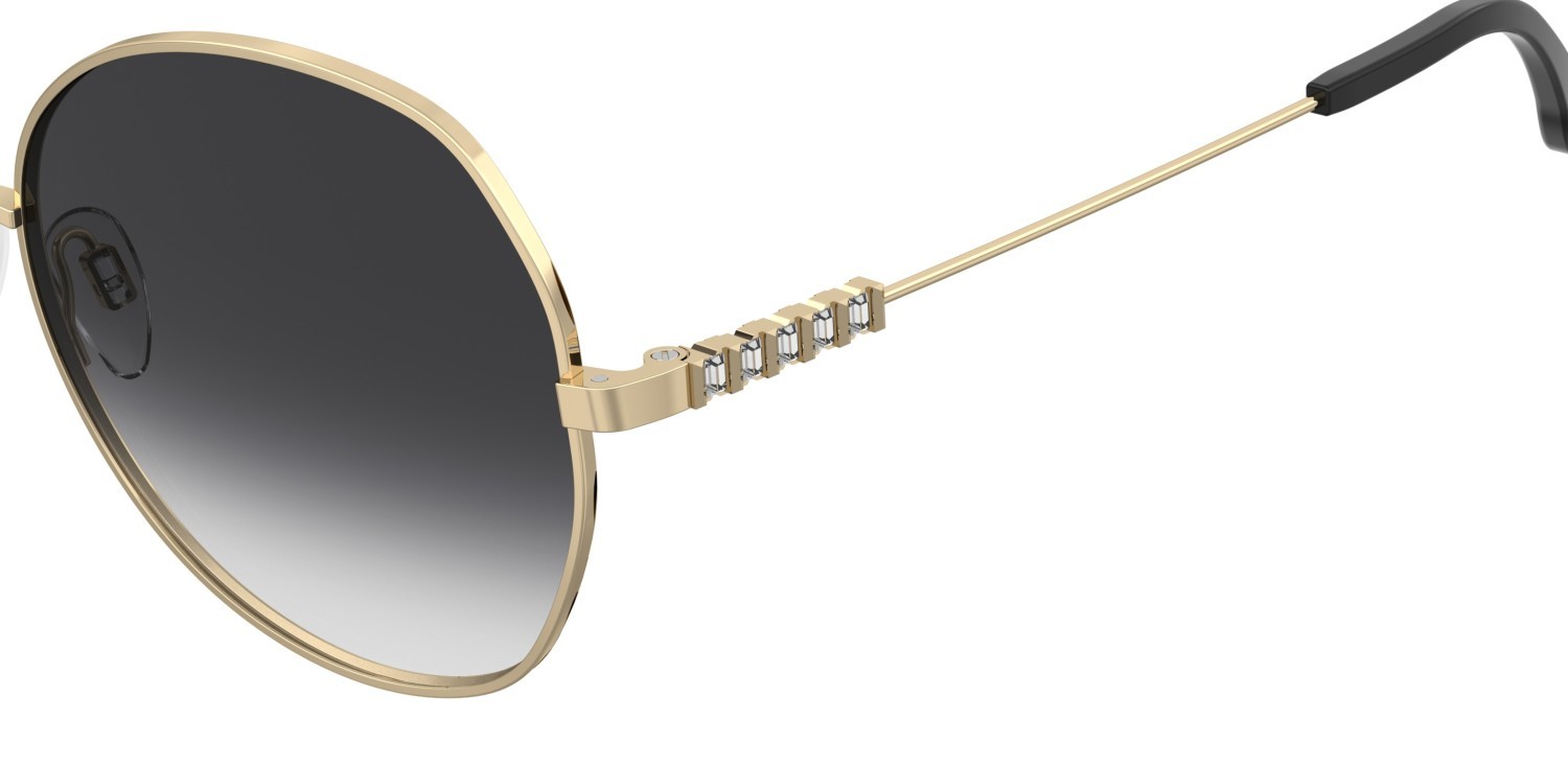 Sunglasses Pierre Cardin P.c. 8919/S 207687 RHL 9O color gold black_ shape cat eye lenses dark grey shaded