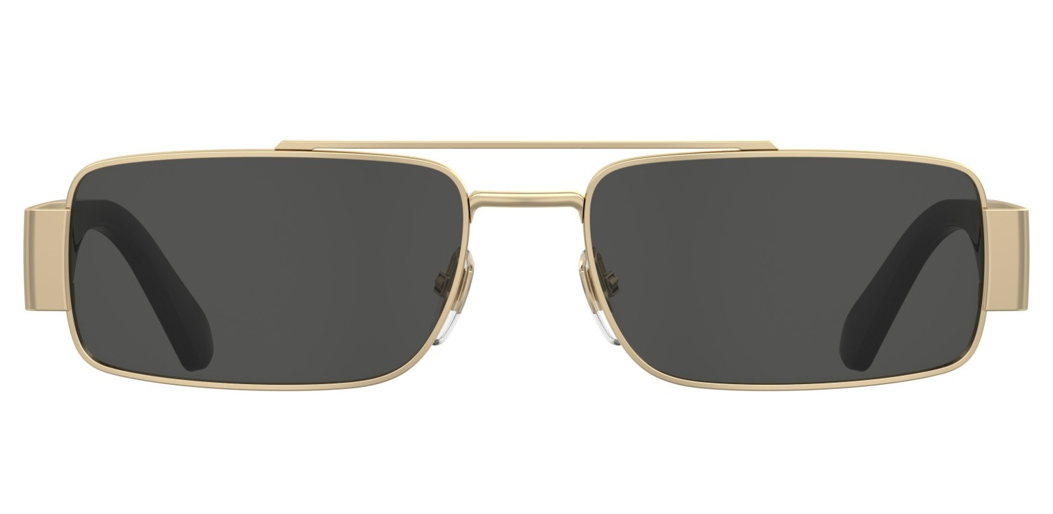 Occhiali da sole Moschino Mos184/S 207690 000 IR colore rose gold forma rettangolare lenti grey