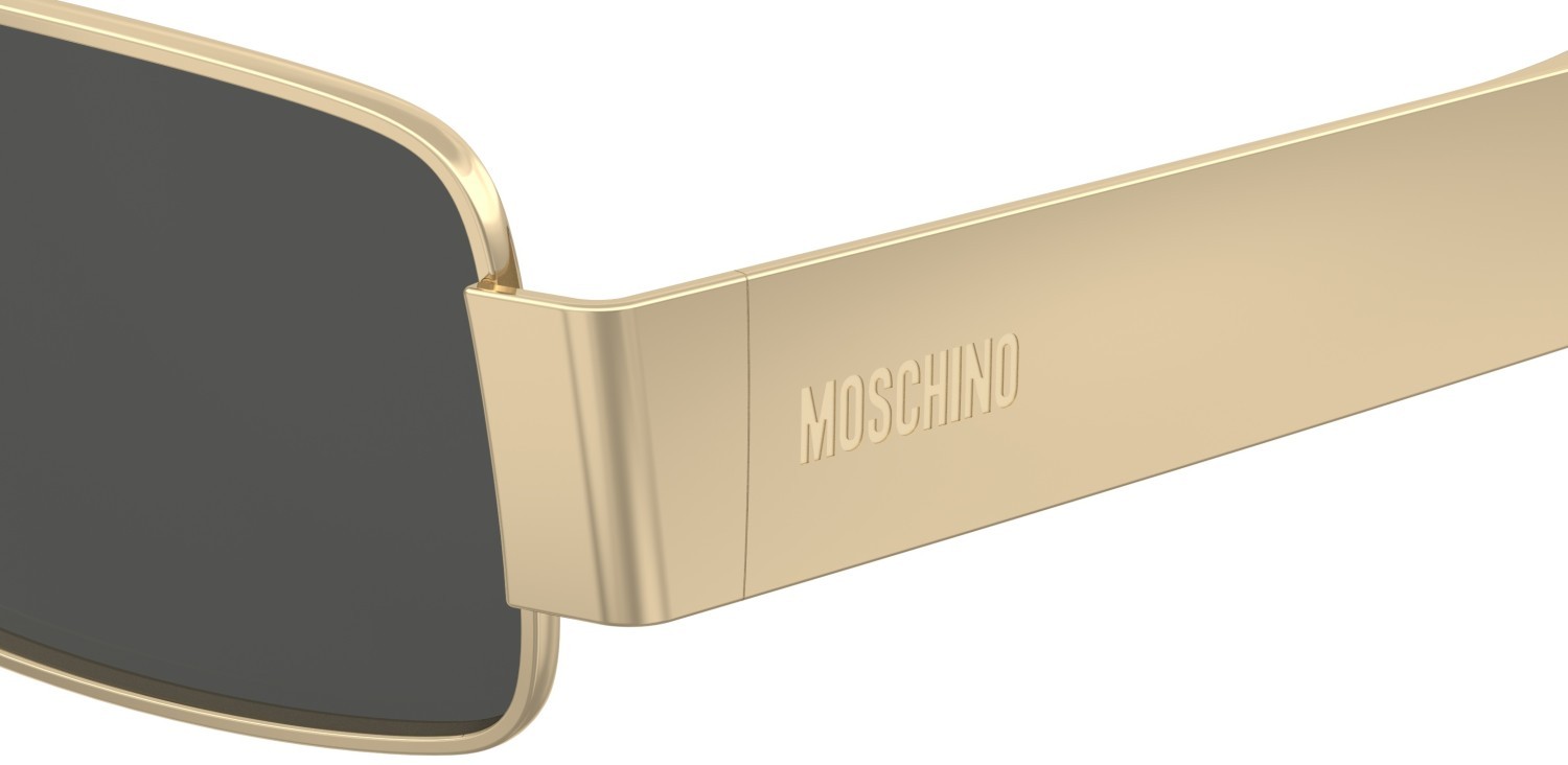 Occhiali da sole Moschino Mos184/S 207690 000 IR colore rose gold forma rettangolare lenti grey