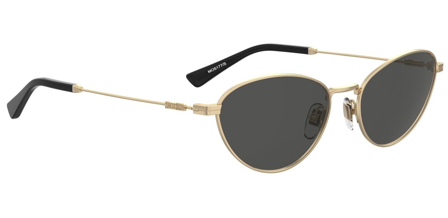 Sunglasses Moschino Mos177/S 207695 000 IR color rose gold shape cat eye lenses grey