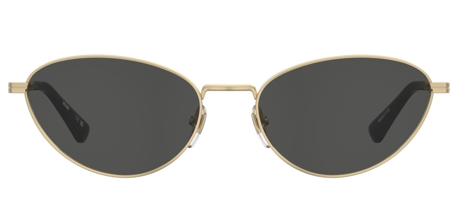 Sunglasses Moschino Mos177/S 207695 000 IR color rose gold shape cat eye lenses grey