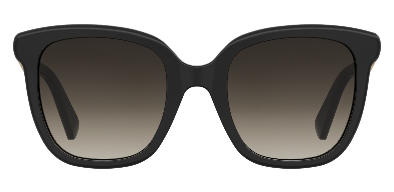 Occhiali da sole Moschino Mos178/S 207696 807 HA colore black forma quadrato lenti brown shaded