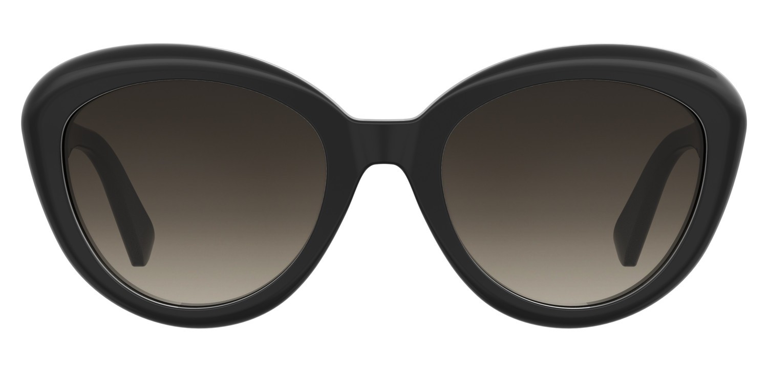 Sunglasses Moschino Mos179/S 207697 807 HA color black shape cat eye lenses brown shaded