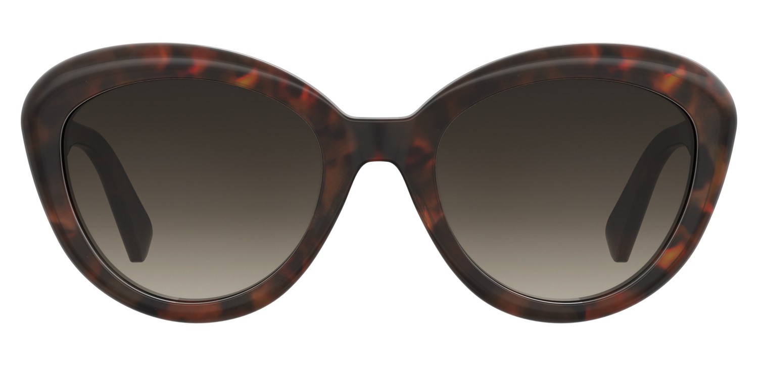 Sonnenbrillen Moschino Mos179/S 207697 EPZ HA farbe yellow havana form cat-eye gläser brown shaded