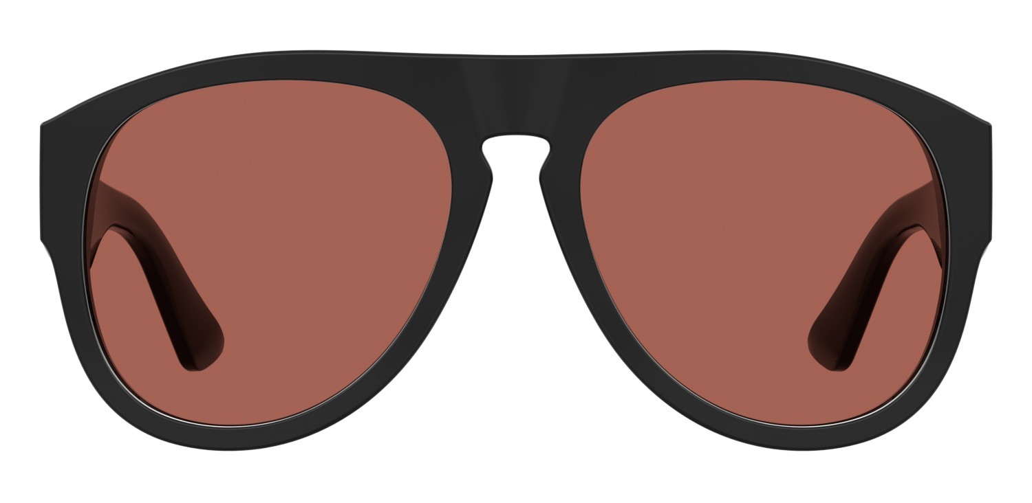 Occhiali da sole Moschino Mos176/S 207699 807 U1 colore black forma aviator lenti pink