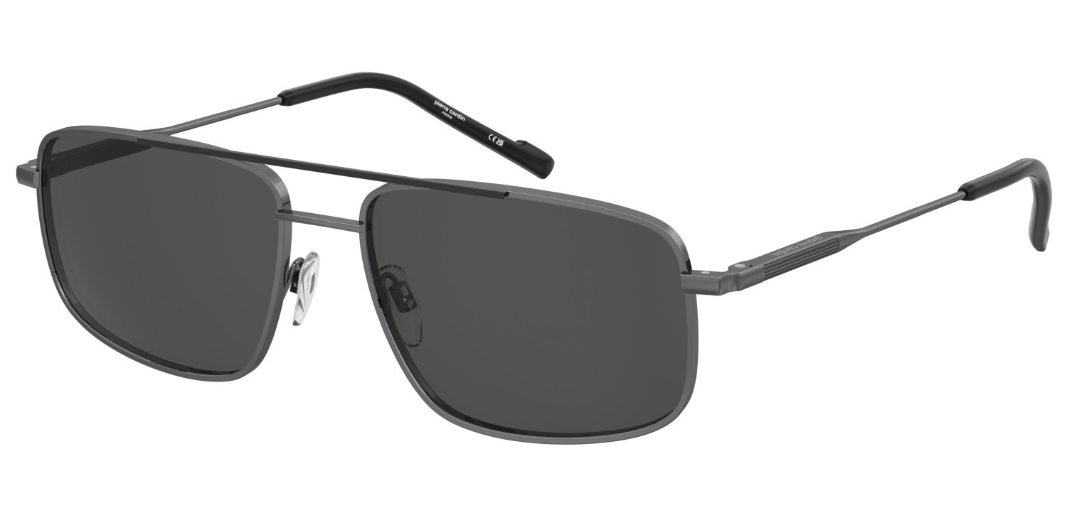 Sunglasses Pierre Cardin P.c. 6910/S 207703 85K IR color ruthenium black shape navigator lenses grey