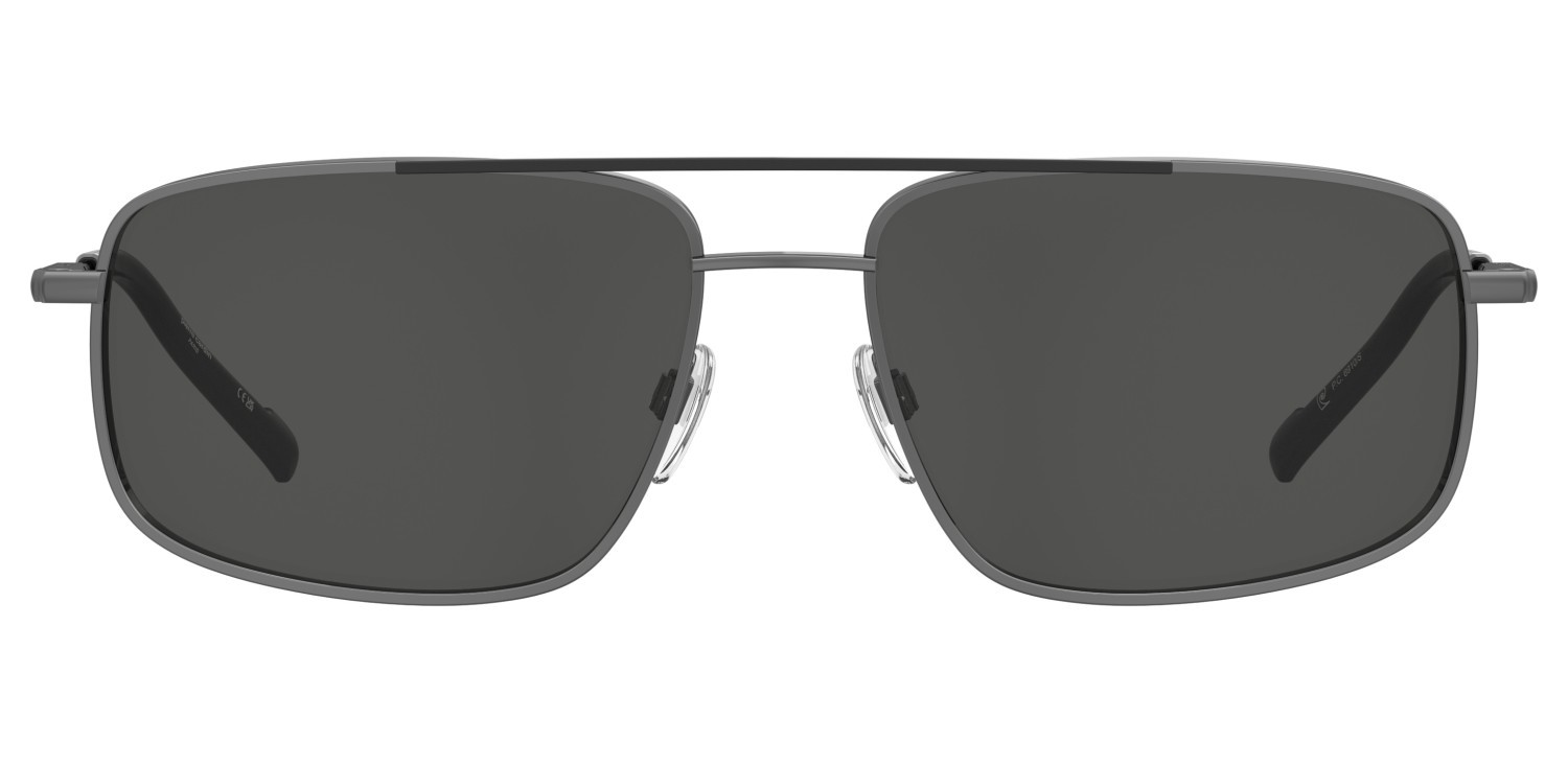 Sunglasses Pierre Cardin P.c. 6910/S 207703 85K IR color ruthenium black shape navigator lenses grey