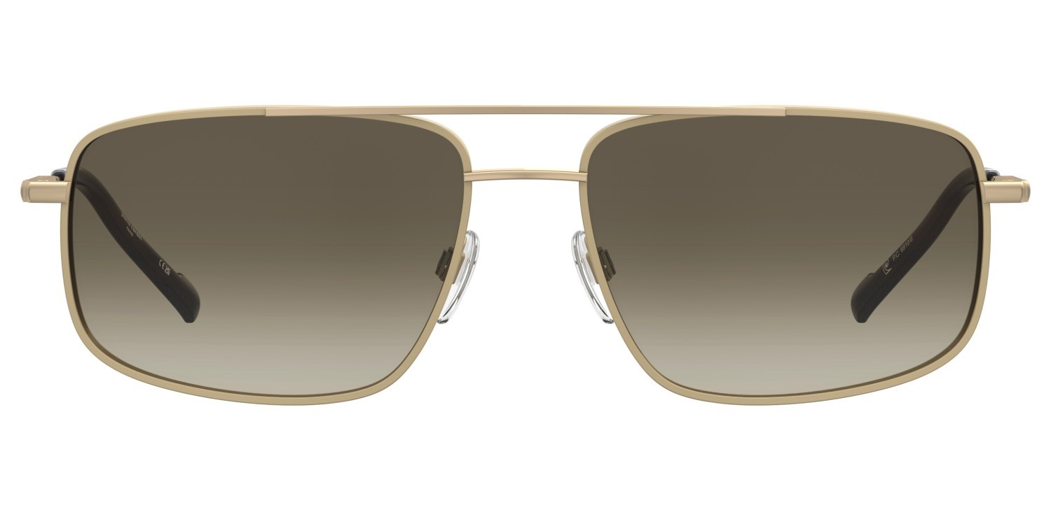 Sunglasses Pierre Cardin P.c. 6910/S 207703 AOZ HA color matte gold shape navigator lenses brown shaded