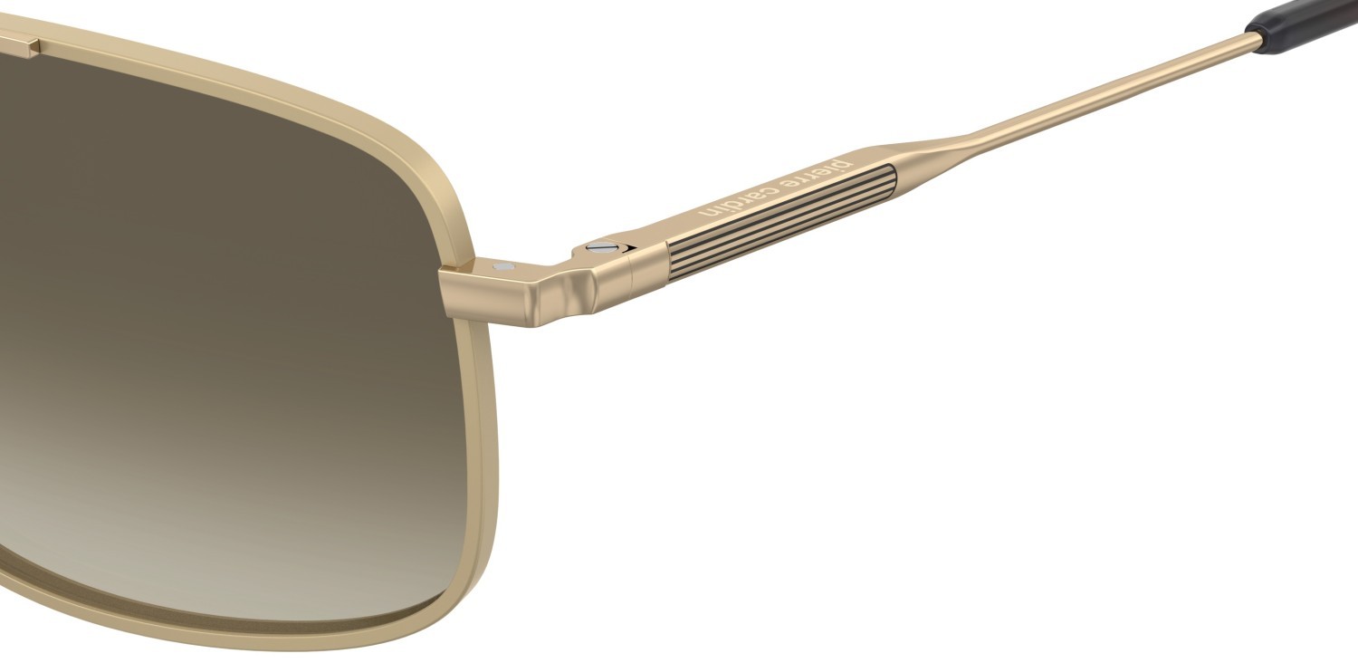 Sunglasses Pierre Cardin P.c. 6910/S 207703 AOZ HA color matte gold shape navigator lenses brown shaded