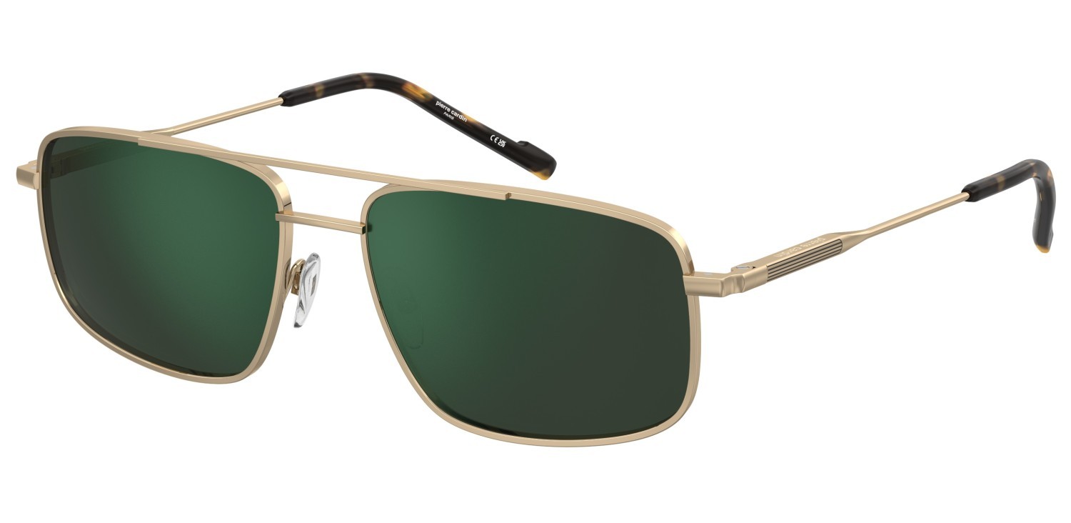 Sunglasses Pierre Cardin P.c. 6910/S 207703 J5G MT color gold shape navigator lenses green mirror