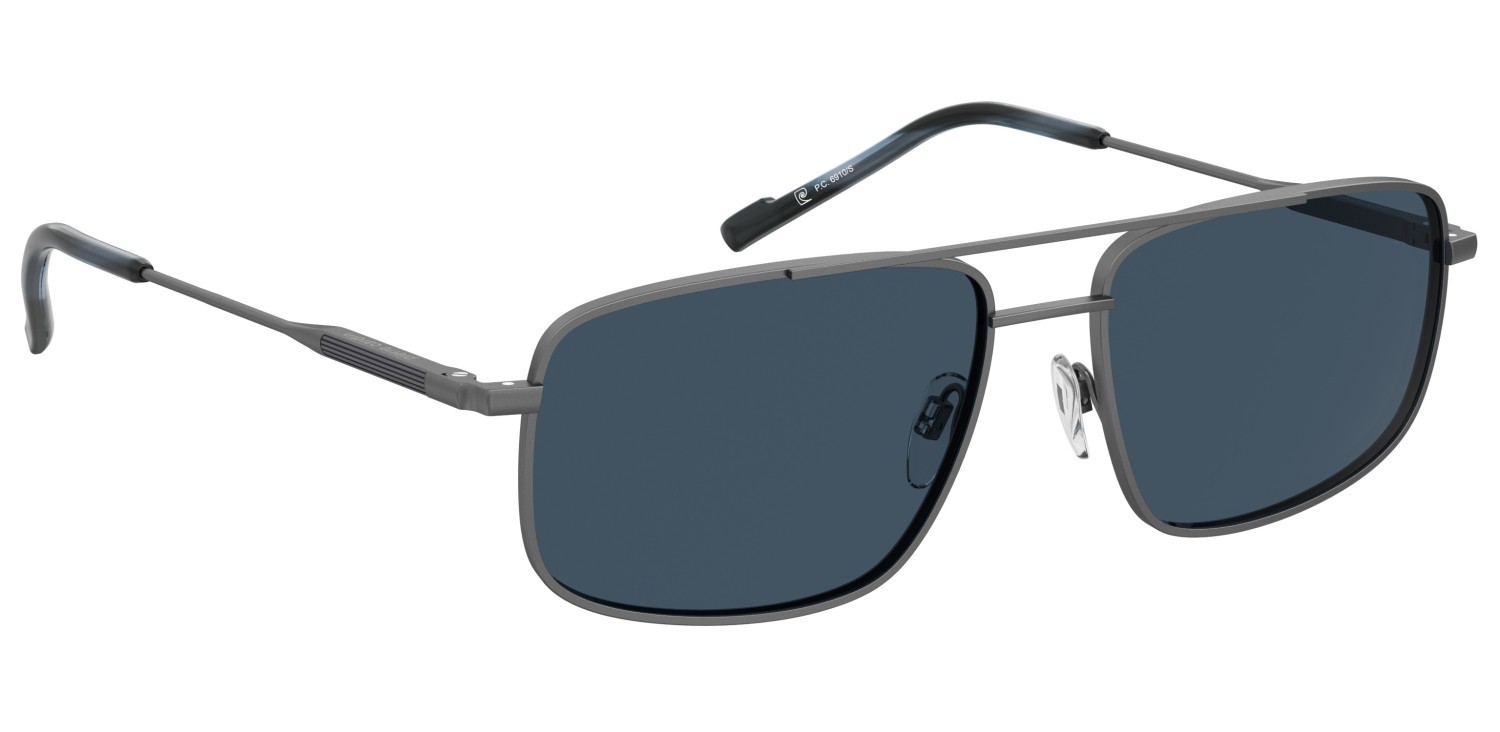 Sunglasses Pierre Cardin P.c. 6910/S 207703 R81 KU color matte ruthenium shape navigator lenses blue
