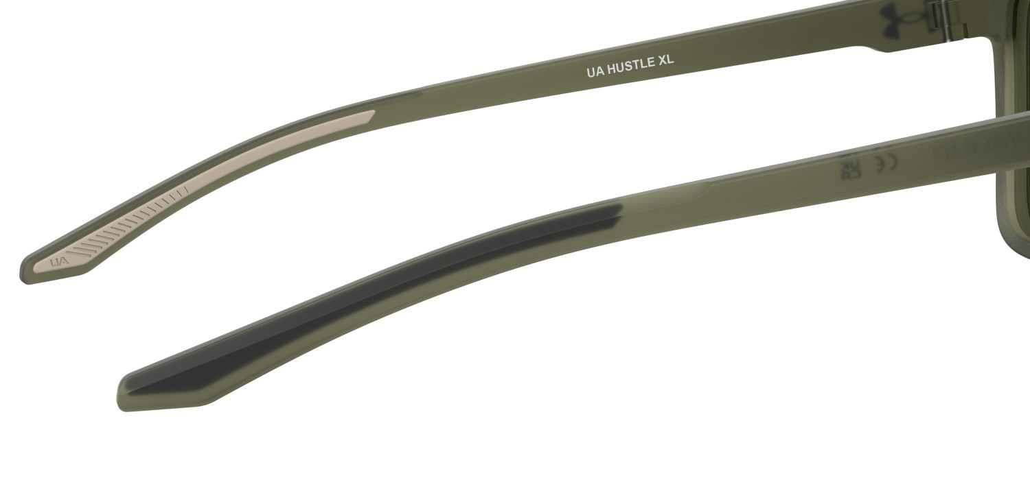 Sonnenbrillen Under Armour Ua Hustle Xl 207704 B59 QT farbe green crystal form rechteckig gläser green