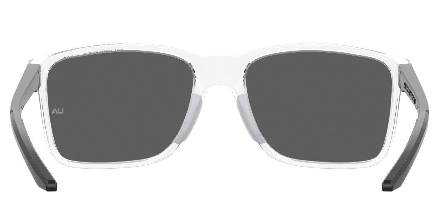 Sunglasses Under Armour Ua Hustle Xl 207704 MNG Z0 color crystal black shape rectangle lenses blue multilayer