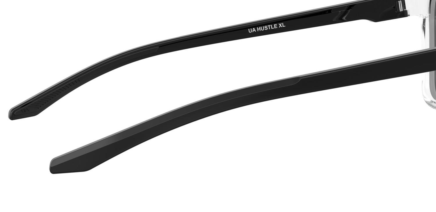 Sunglasses Under Armour Ua Hustle Xl 207704 MNG Z0 color crystal black shape rectangle lenses blue multilayer