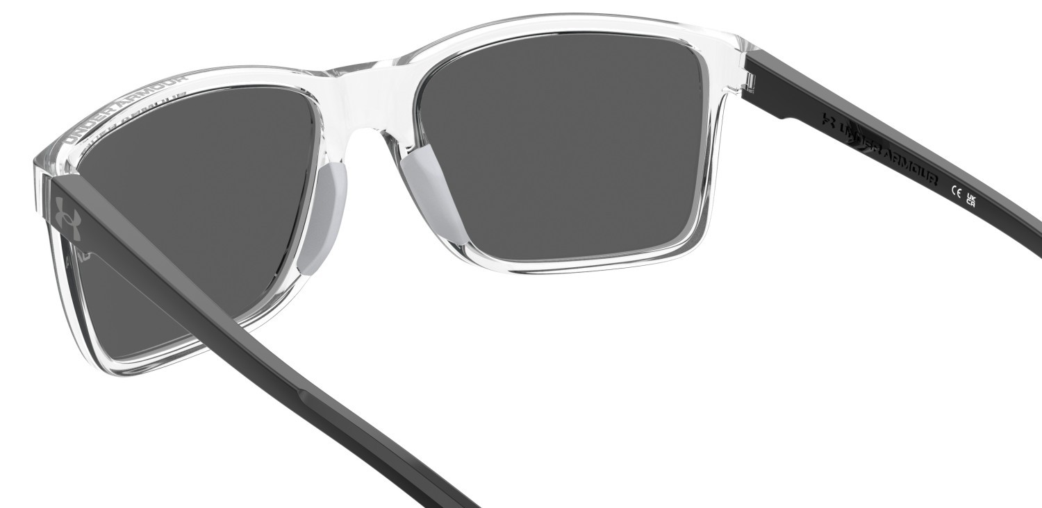 Sunglasses Under Armour Ua Hustle Xl 207704 MNG Z0 color crystal black shape rectangle lenses blue multilayer