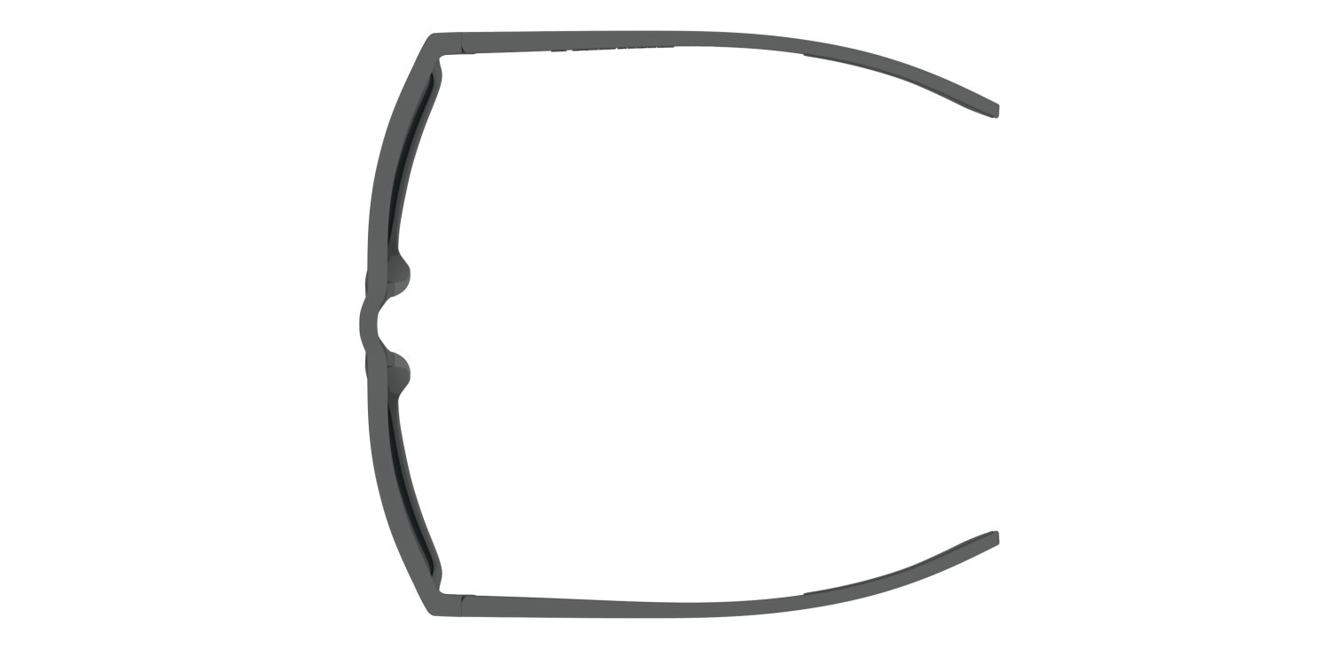 Sunglasses Under Armour Ua Hustle Xl 207704 RIW V8 color matte grey shape rectangle lenses green multilayer oleophobic