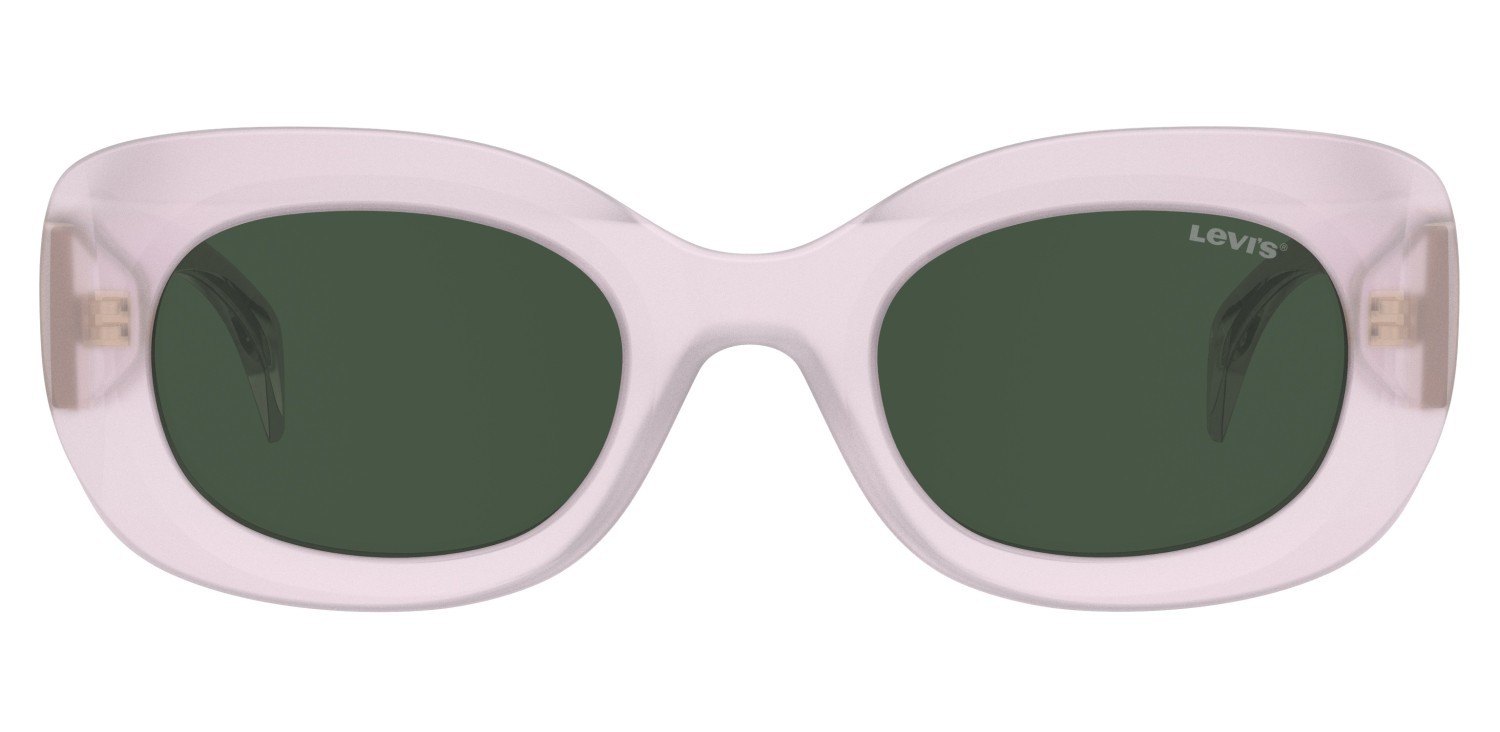 Sonnenbrillen Levi's Lv 1080/S 207708 8KJ QT farbe matte pink form rechteckig gläser green