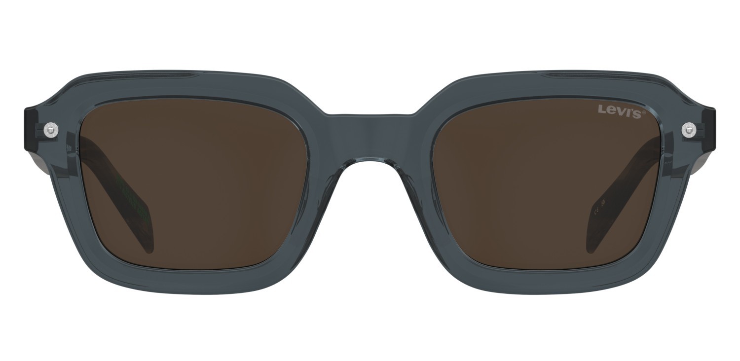 Sonnenbrillen Levi's Lv 5074/S 207709 PJP 70 farbe blue form rechteckig gläser brown