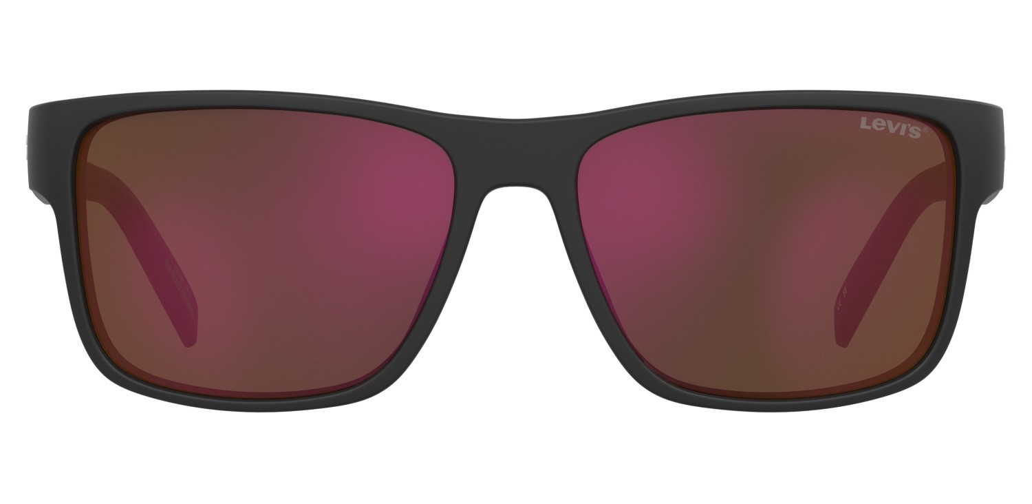Sonnenbrillen Levi's Lv 5079/S 207711 003 UZ farbe matte black form rechteckig gläser red multilayer