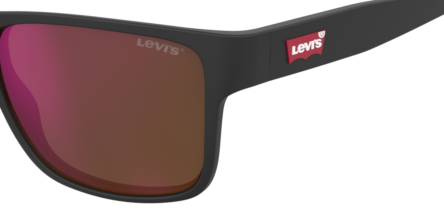 Sonnenbrillen Levi's Lv 5079/S 207711 003 UZ farbe matte black form rechteckig gläser red multilayer