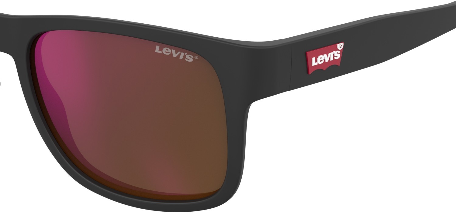 Sonnenbrillen Levi's Lv 5080/S 207712 003 UZ farbe matte black form rechteckig gläser red multilayer