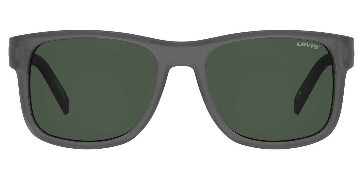 Occhiali da sole Levi's Lv 5080/S 207712 RIW QT colore matte grey forma rettangolare lenti green
