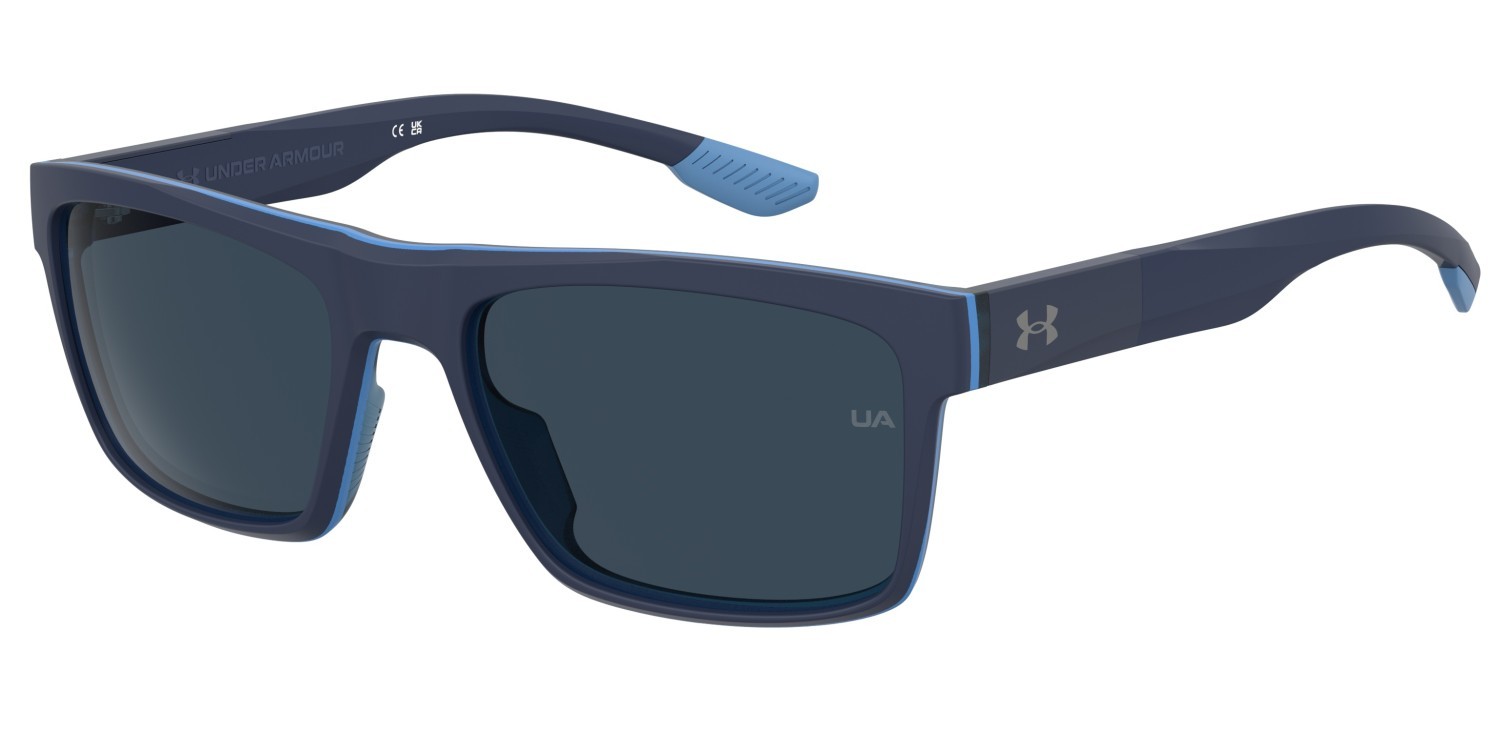 Occhiali da sole Under Armour Ua Acetech 207714 737 KU colore blue multicolor forma rettangolare lenti blue