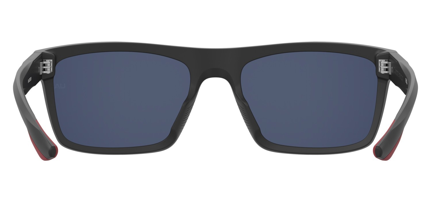 Sunglasses Under Armour Ua Acetech 207714 BLX MI color matte black red shape rectangle lenses grey infrared