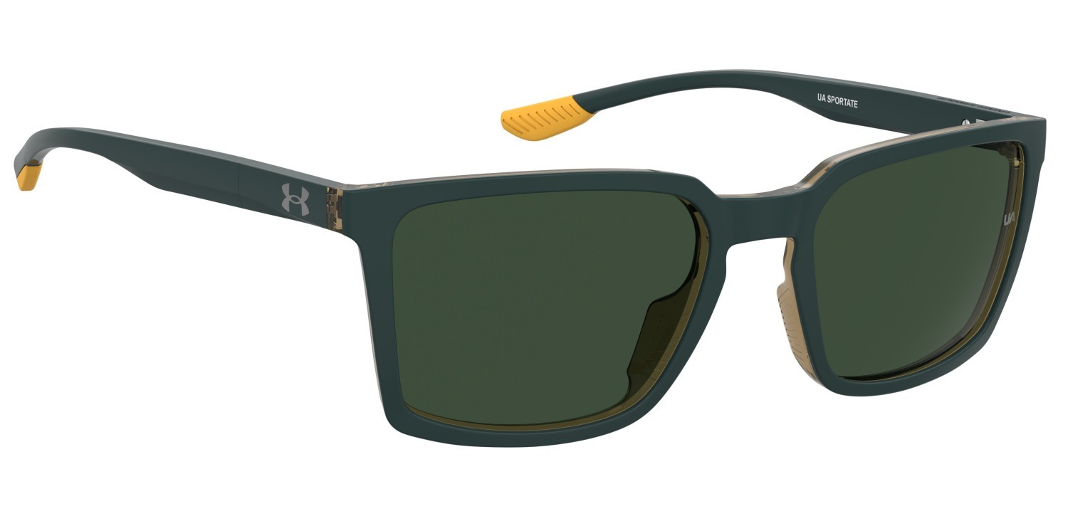 Sunglasses Under Armour Ua Sportate 207715 4N7 QT color green beige shape rectangle lenses green