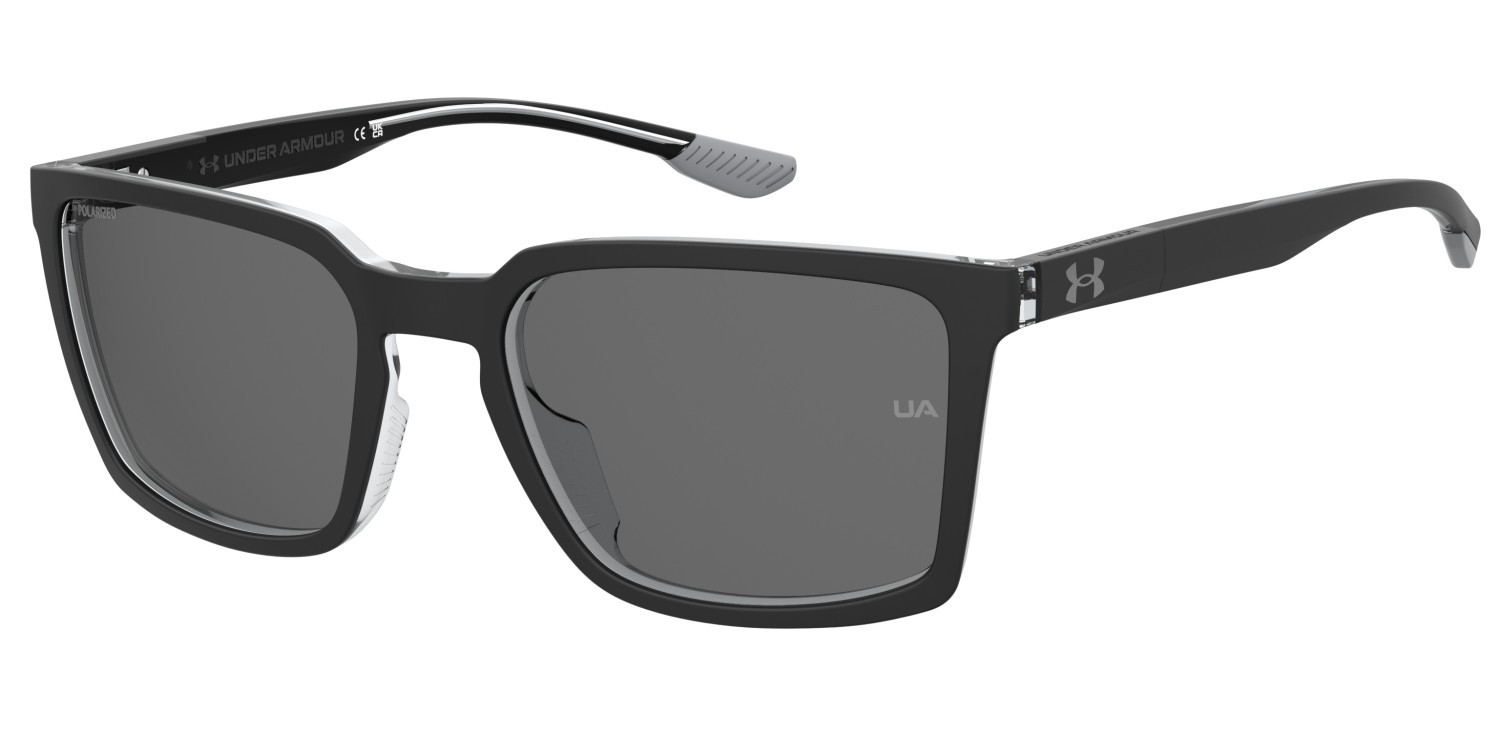 Sunglasses Under Armour Ua Sportate 207715 7C5 M9 color black crystal shape rectangle lenses grey polarized