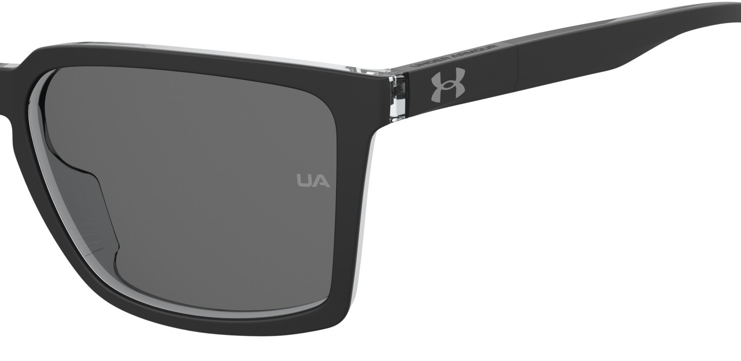 Sunglasses Under Armour Ua Sportate 207715 7C5 M9 color black crystal shape rectangle lenses grey polarized
