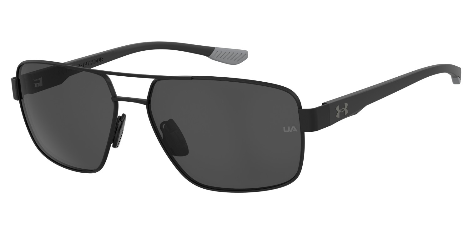 Sonnenbrillen Under Armour Ua Takeoff/G 207716 003 IR farbe matte black form rechteckig gläser grey