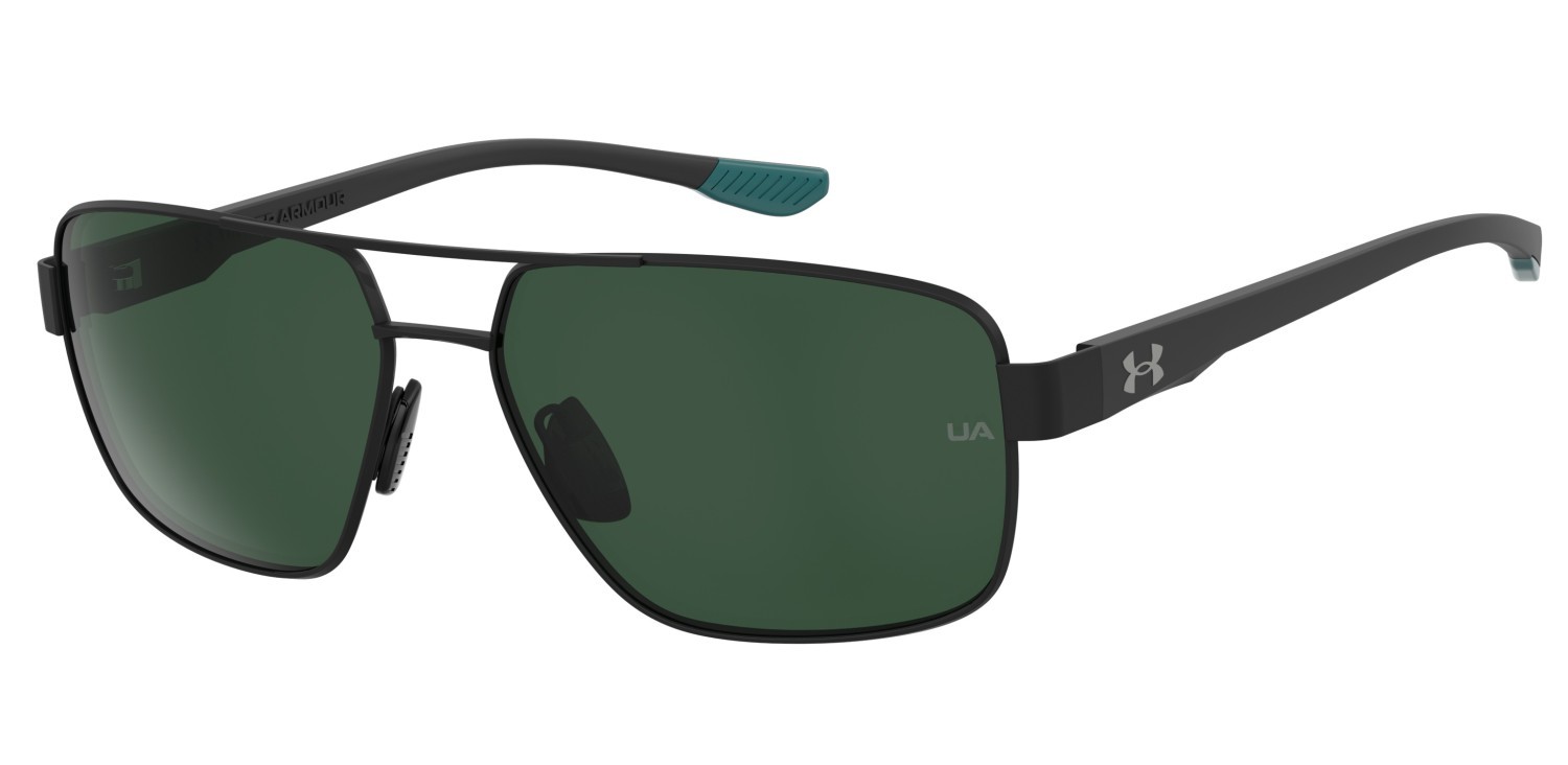 Sunglasses Under Armour Ua Takeoff/G 207716 3OL UC color matte black green shape rectangle lenses green polarized