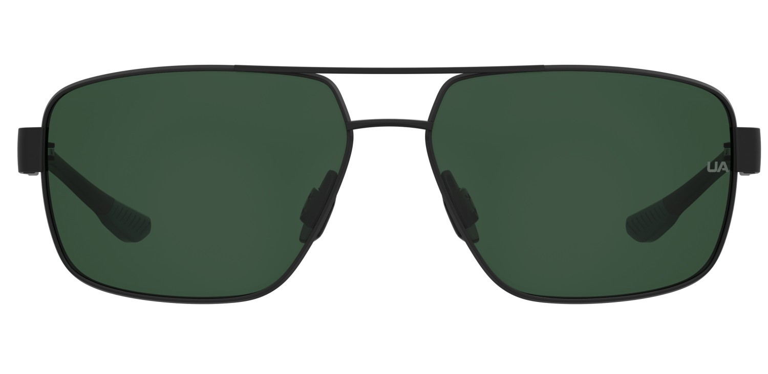 Sunglasses Under Armour Ua Takeoff/G 207716 3OL UC color matte black green shape rectangle lenses green polarized