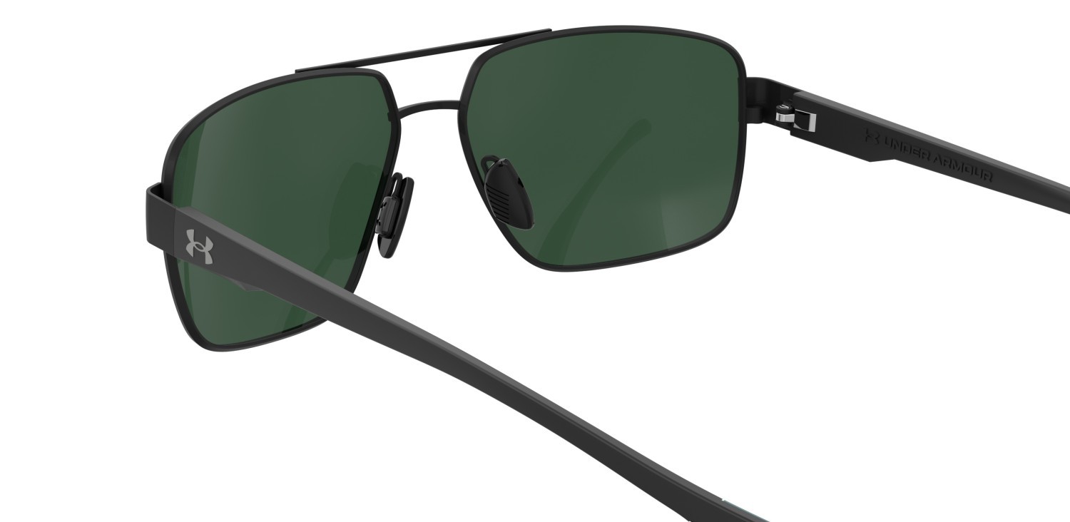 Sunglasses Under Armour Ua Takeoff/G 207716 3OL UC color matte black green shape rectangle lenses green polarized