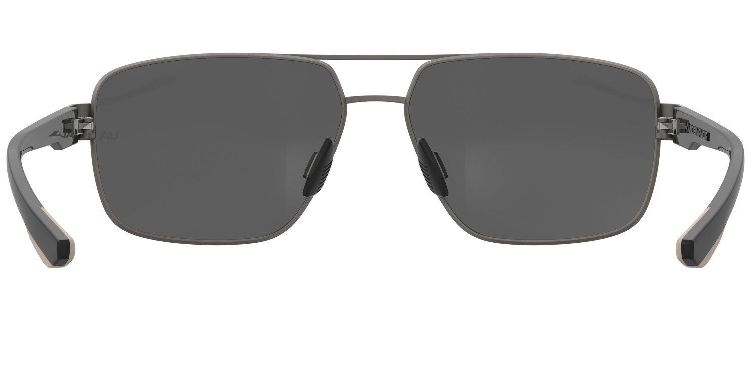 Occhiali da sole Under Armour Ua Takeoff/G 207716 4UY M9 colore matte dark ruthenium grey forma rettangolare lenti grey polarized