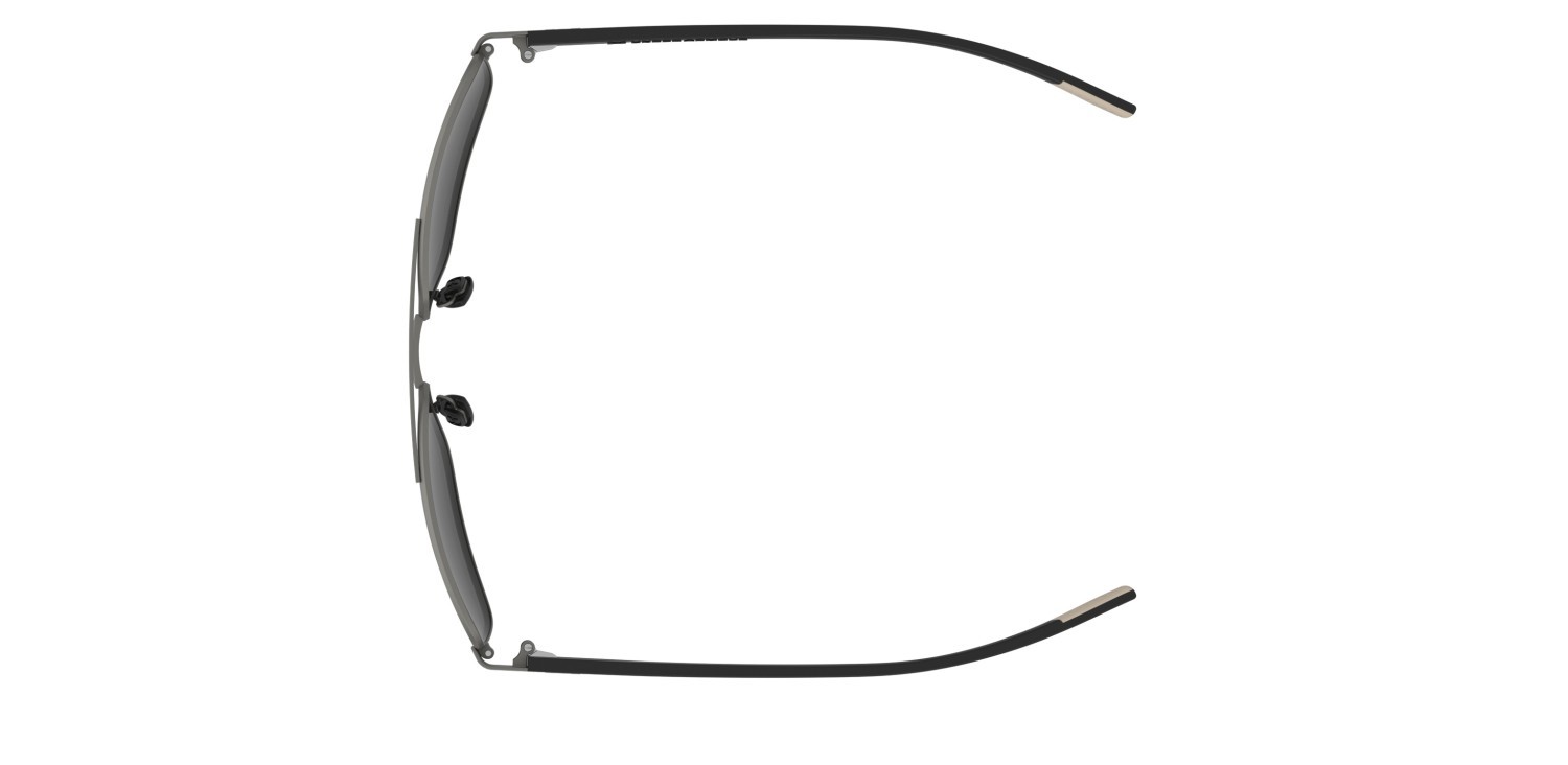 Occhiali da sole Under Armour Ua Takeoff/G 207716 4UY M9 colore matte dark ruthenium grey forma rettangolare lenti grey polarized