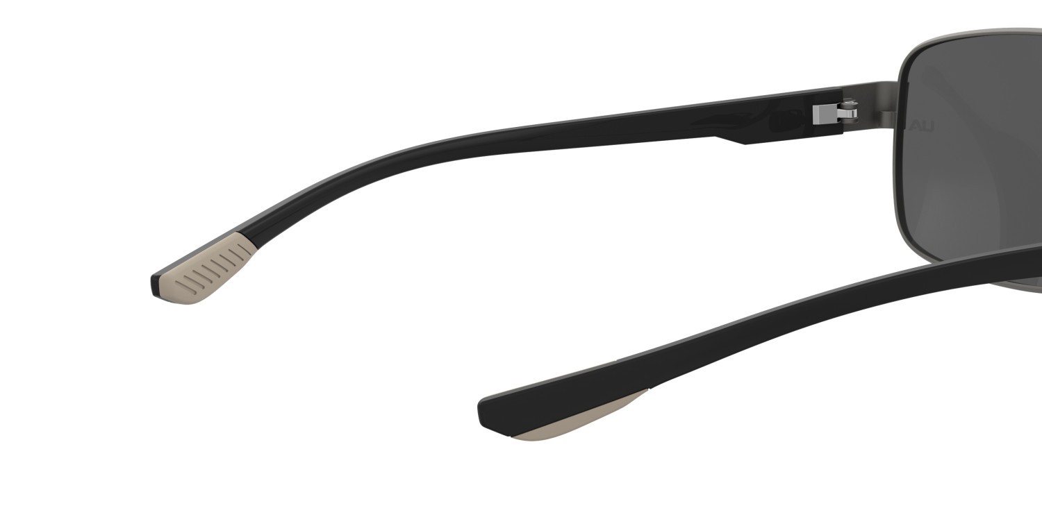 Occhiali da sole Under Armour Ua Takeoff/G 207716 4UY M9 colore matte dark ruthenium grey forma rettangolare lenti grey polarized