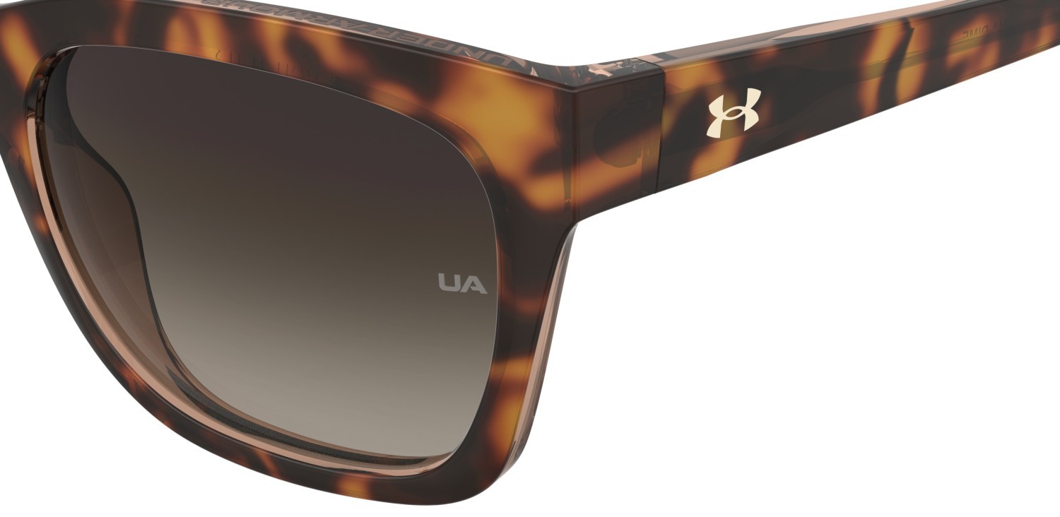 Sunglasses Under Armour Ua Dime 207717 086 HA color havana shape cat eye lenses brown shaded