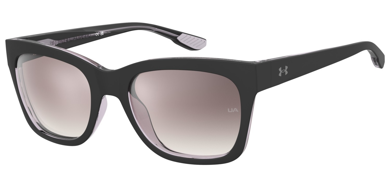 Sonnenbrillen Under Armour Ua Dime 207717 08A NQ farbe black grey form cat-eye gläser brown sm silver