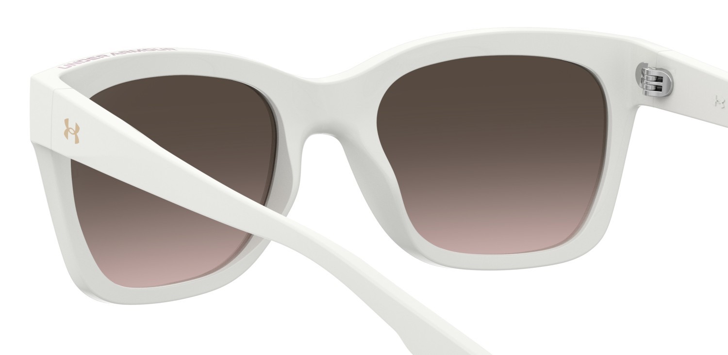 Sunglasses Under Armour Ua Dime 207717 TFE HA color white beige shape cat eye lenses brown shaded