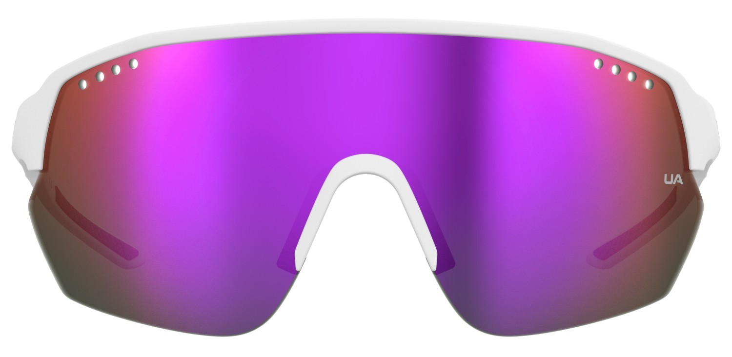 Sunglasses Under Armour Ua Gameday Ii/G 207718 6HT 34 color matte white shape mask lenses pink mirror