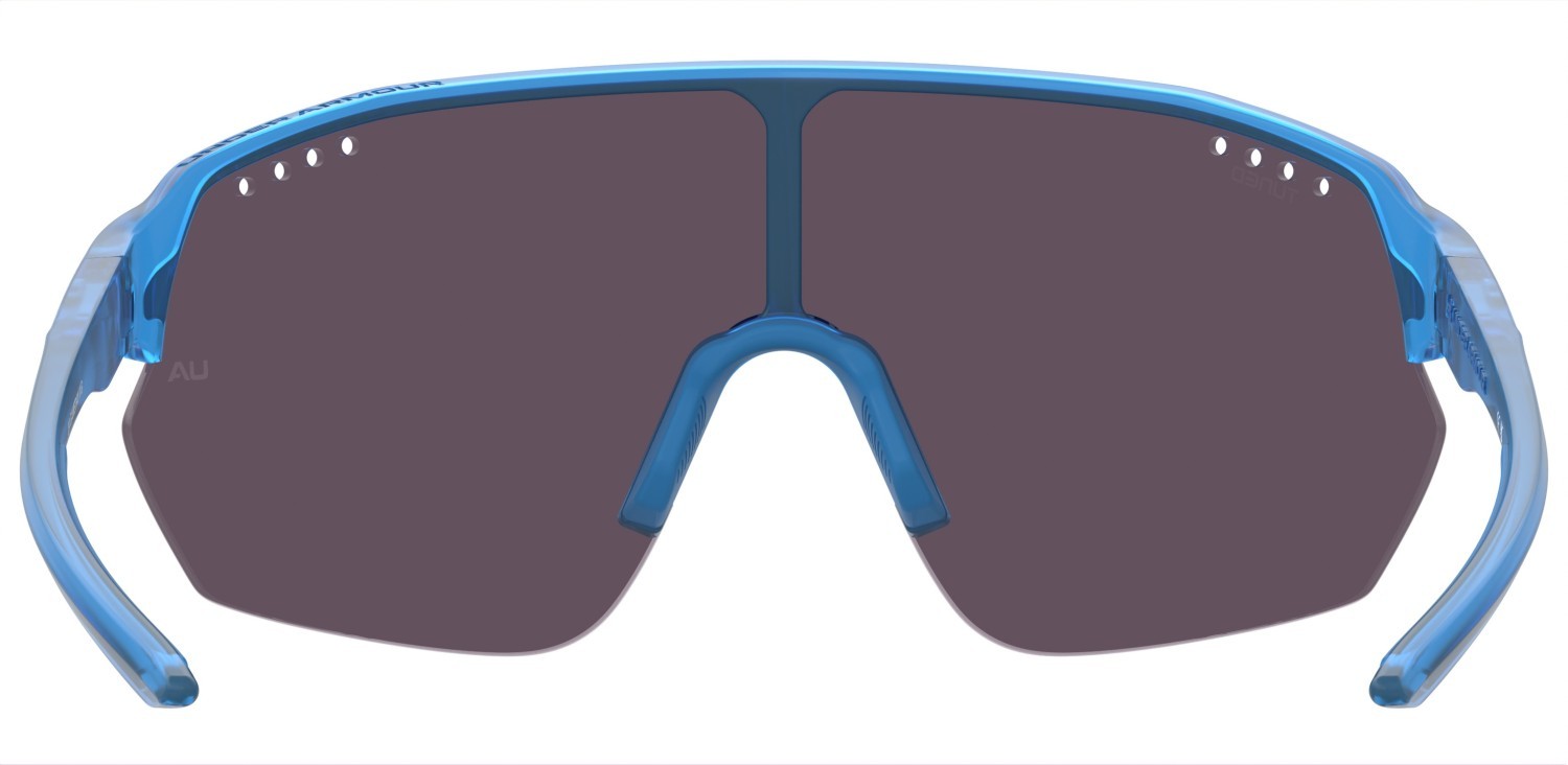 Occhiali da sole Under Armour Ua Gameday Ii/G 207718 QM4 W1 colore crystal blue forma mask lenti blue multilayer oleophobic