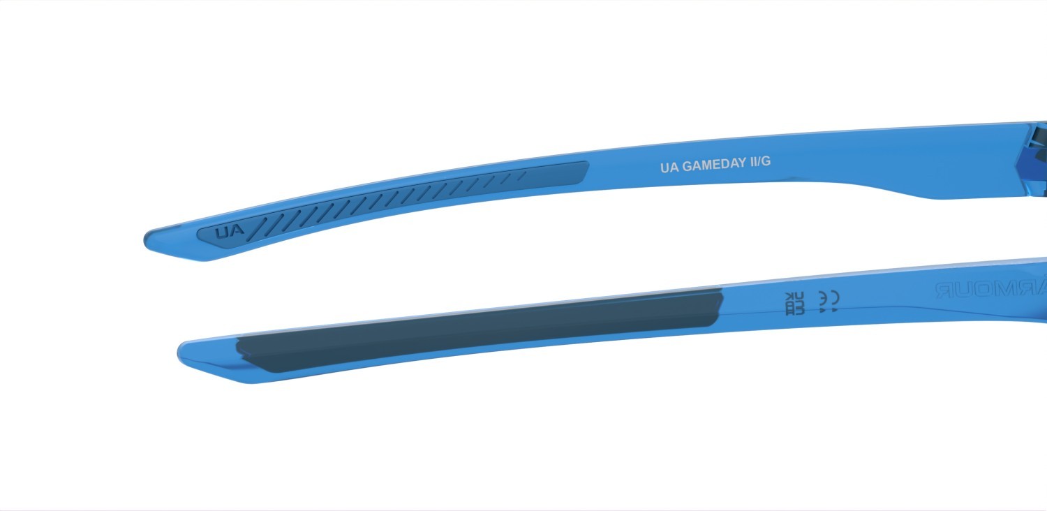 Occhiali da sole Under Armour Ua Gameday Ii/G 207718 QM4 W1 colore crystal blue forma mask lenti blue multilayer oleophobic