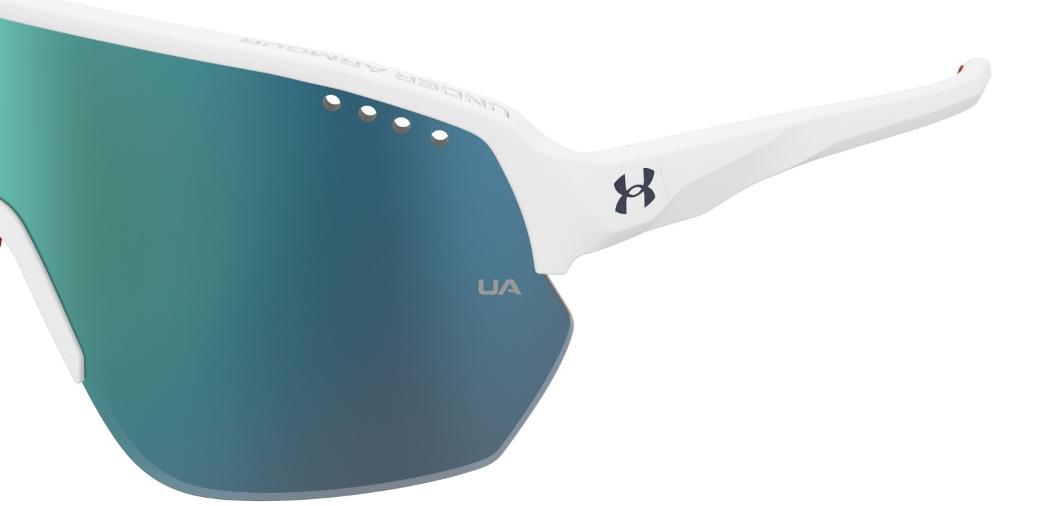 Occhiali da sole Under Armour Ua Gameday Ii/G 207718 WWK Z0 colore matte white blue forma mask lenti blue multilayer