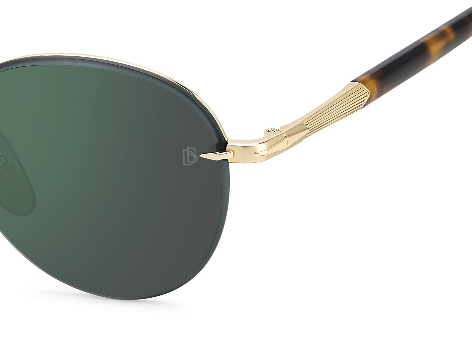 Sunglasses David Beckham Db 1173/S 207745 06J MT color gold havana shape pantos lenses green mirror