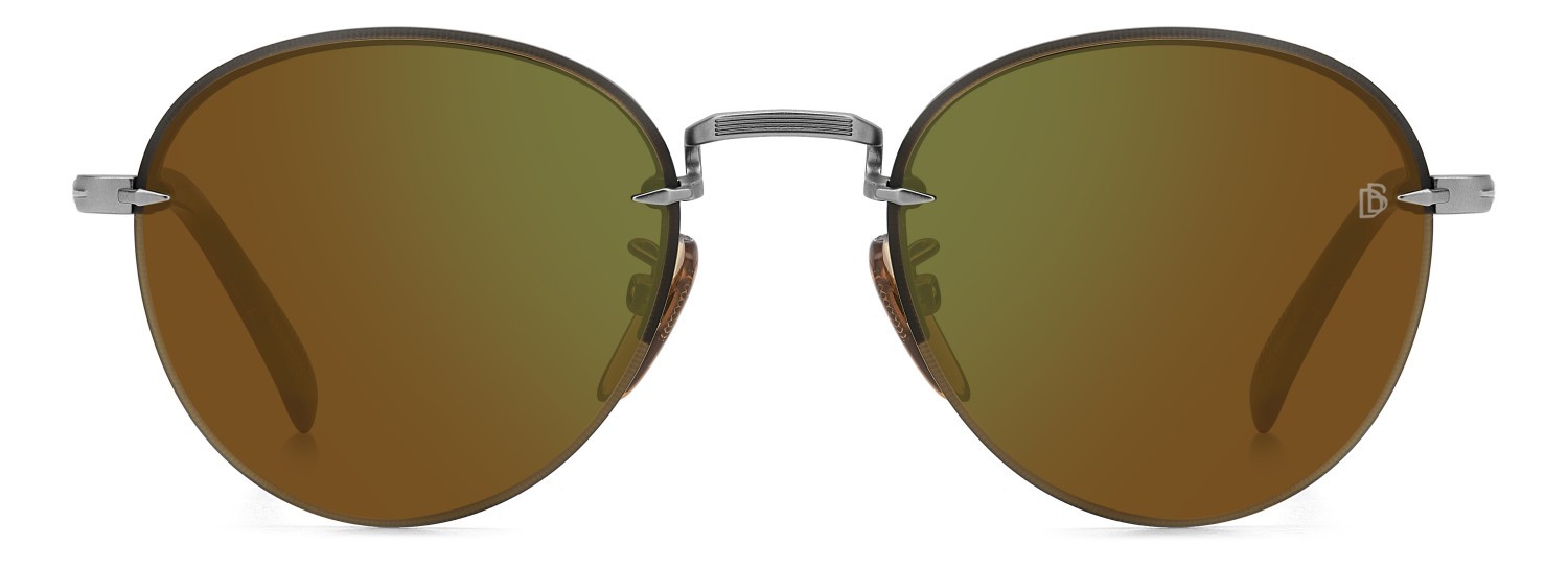 Sonnenbrillen David Beckham Db 1173/S 207745 50L MT farbe matte ruthenium havana form pantos gläser green mirror