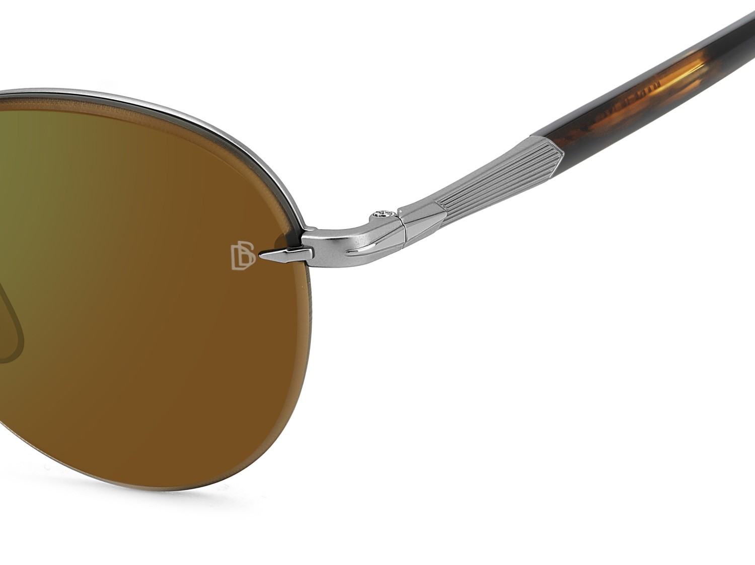 Sonnenbrillen David Beckham Db 1173/S 207745 50L MT farbe matte ruthenium havana form pantos gläser green mirror