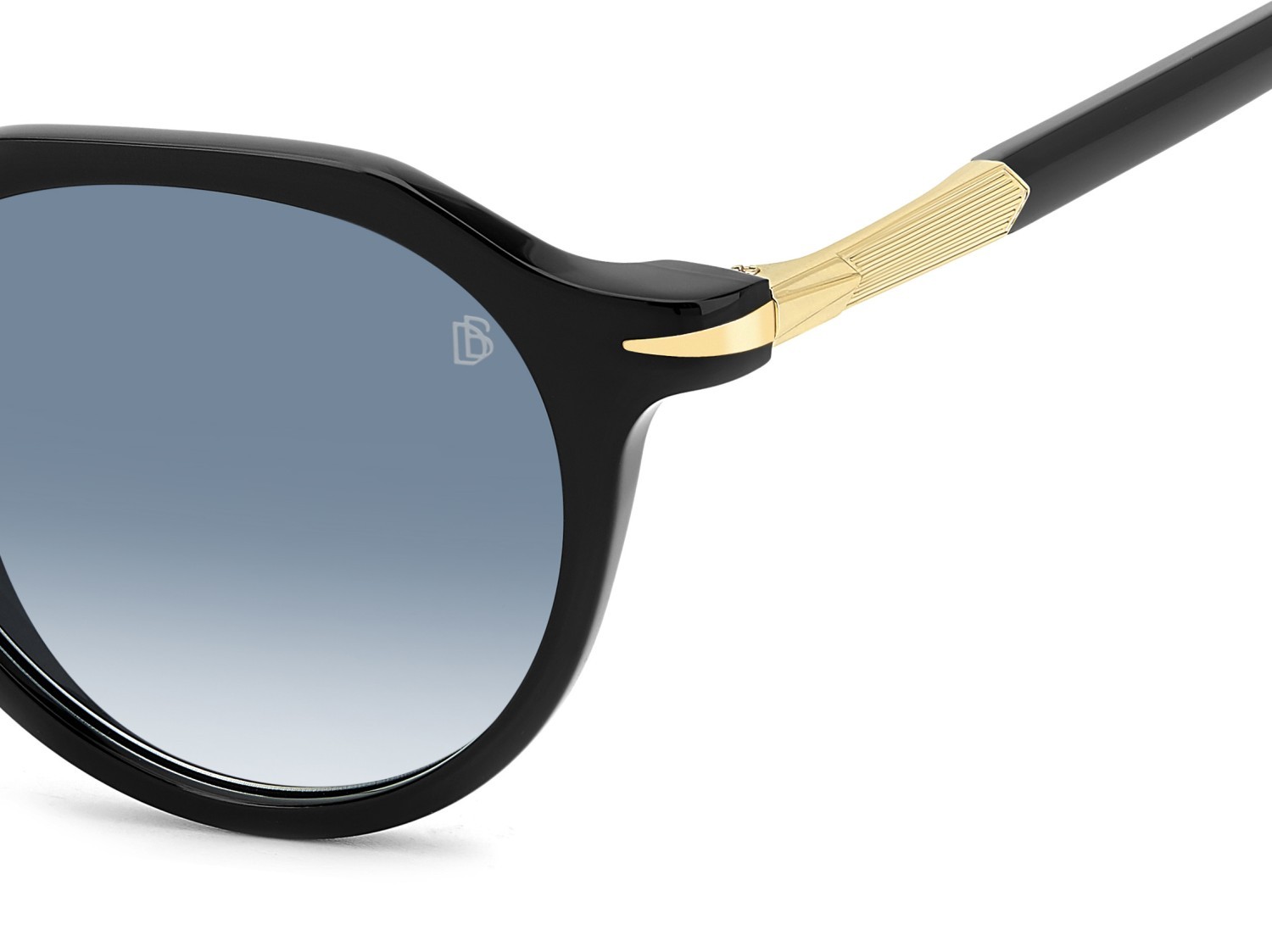 Sunglasses David Beckham Db 1171/S 207746 2M2 08 color black gold shape pantos lenses dk blue shaded